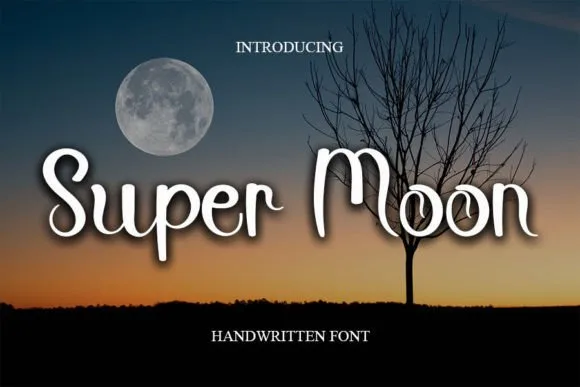 Super Moon Font Super Moon Font Poster 1