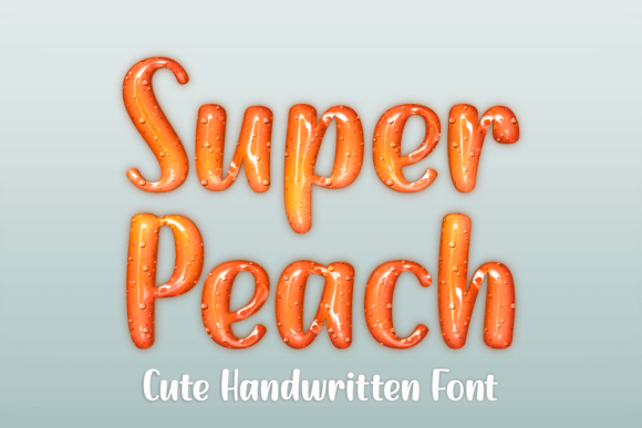 Super Peach Font Poster 1