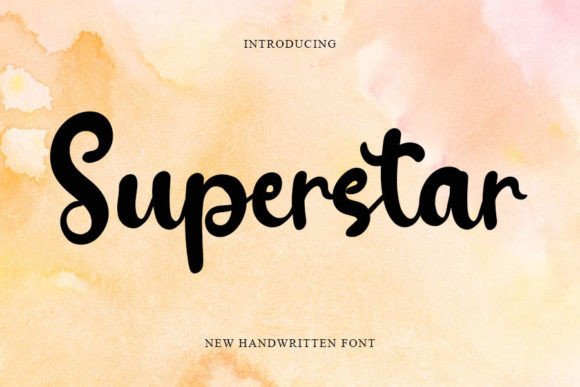 Superstar Font Poster 1