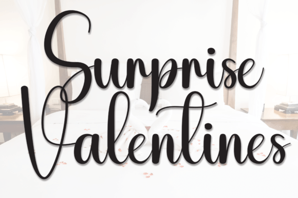 Surprise Valentines Font Poster 1