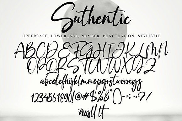 Suthentic Font Poster 9
