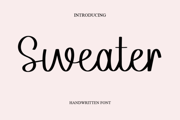 Sweater Font Poster 1