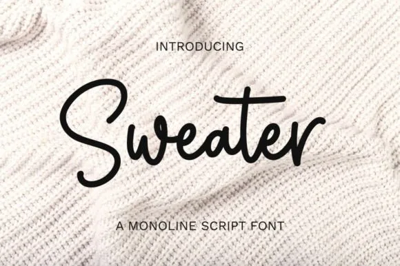 Sweater Font Sweater Font Poster 1