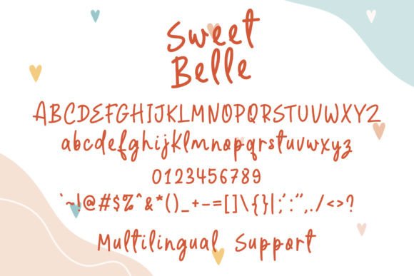 Sweet Belle Font Poster 4