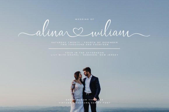 Sweet Bloom Font Poster 3