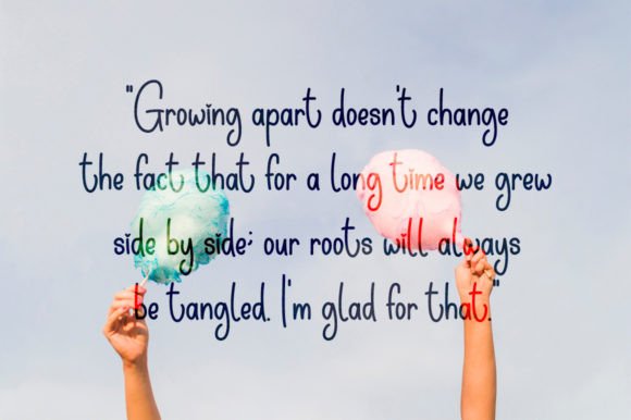 Sweet Cloud Font Poster 2