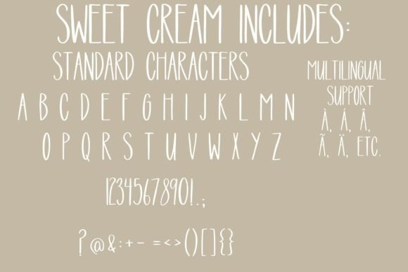 Sweet Cream Font Poster 2