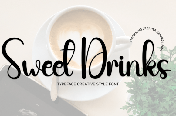 Sweet Drinks Font Poster 1