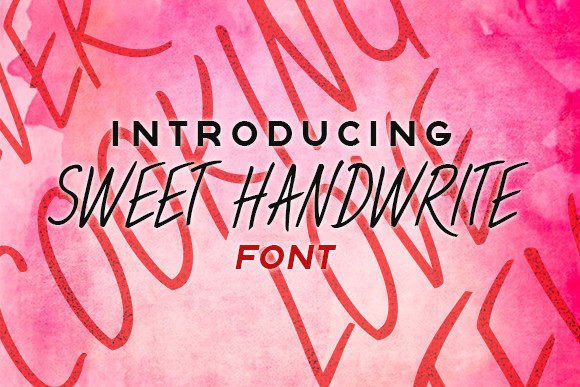 Sweet Handwrite Font Poster 1