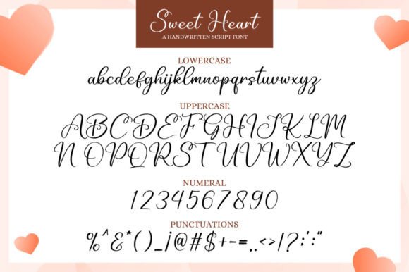 Sweet Heart Font Poster 7
