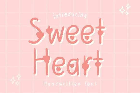 Sweet Heart Font Sweet Heart Font Poster 1