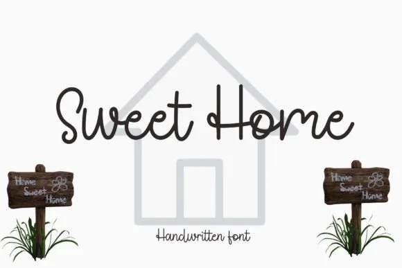 Sweet Home Font Sweet Home Font Poster 1