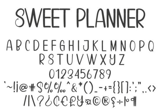 Sweet Planner Font Poster 5