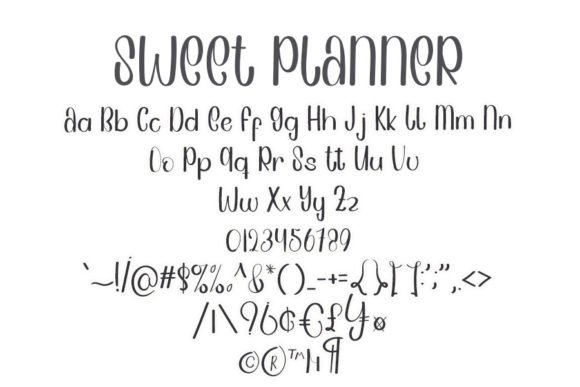 Sweet Planner Font Poster 5