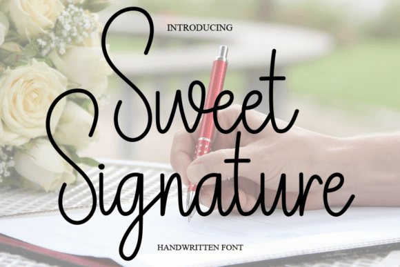 Sweet Signature Font Poster 1