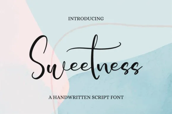 Sweetness Font Sweetness Font Poster 1