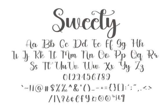 Sweety Font Poster 6