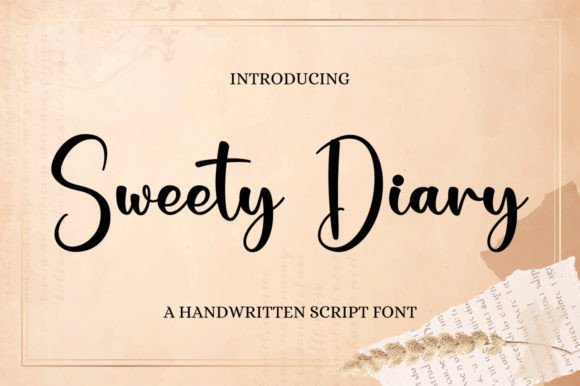 Sweety Diary Font Poster 1
