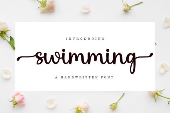 Swimming Font