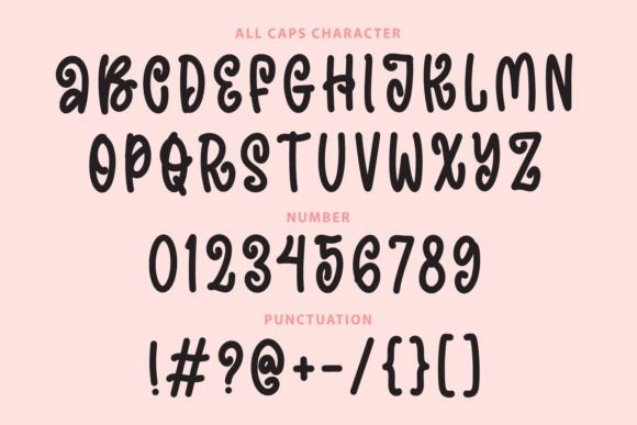 Swirly Ghost Font Poster 3