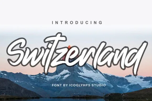 Switzerland Font Switzerland Font Poster 1