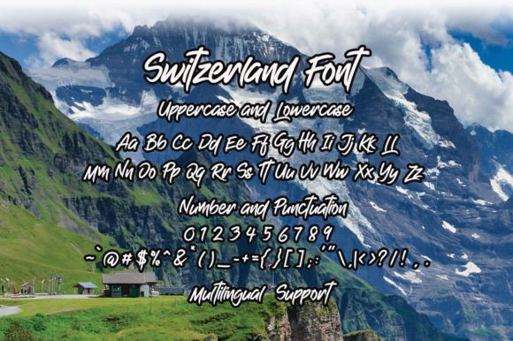 Switzerland Font Poster 6