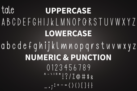 Tale Font Poster 5