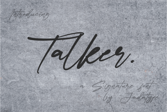 Talker Font Poster 1