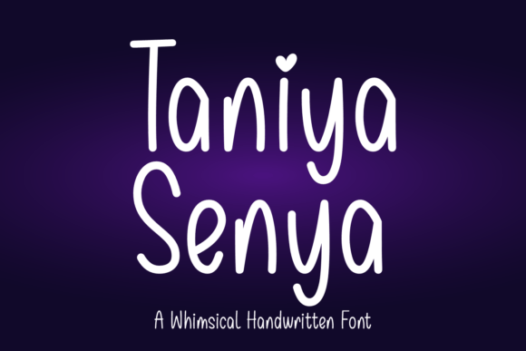 Taniya Senya Font Poster 1