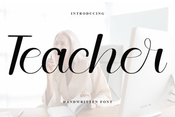 Teacher Font Poster 1