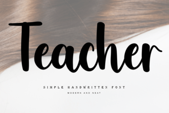 Teacher Font Poster 1