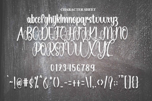 Teacher Font Poster 4