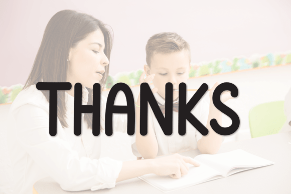 Teachers Students Font Poster 7