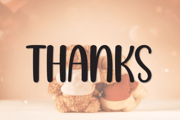 Teddy Bear Font Poster 8