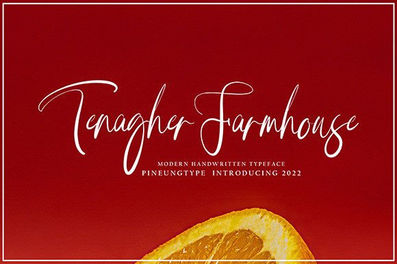 Tenagher Farmhouse Font Poster 1