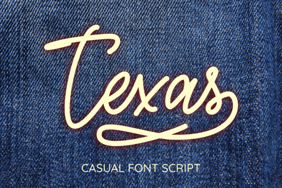 Texas Font Poster 1