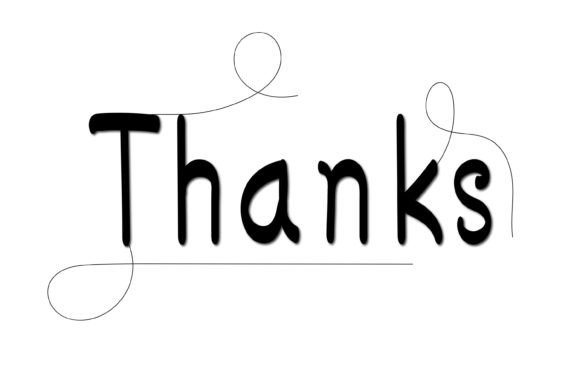 Thanks Font Poster 1