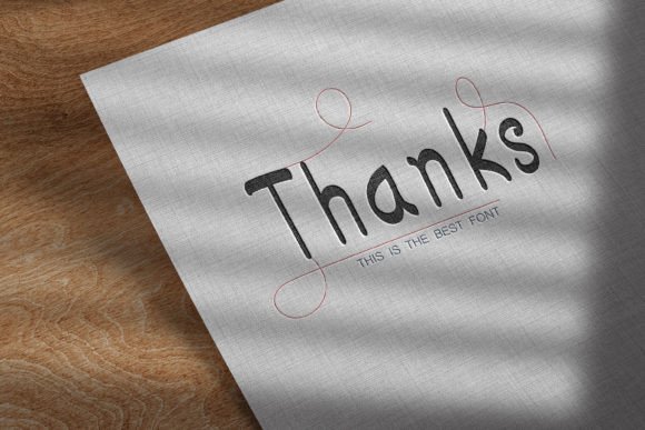 Thanks Font Poster 2