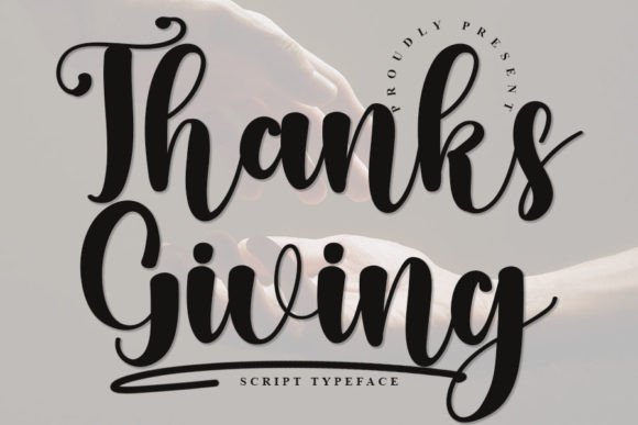 Thanks Giving Font Poster 1