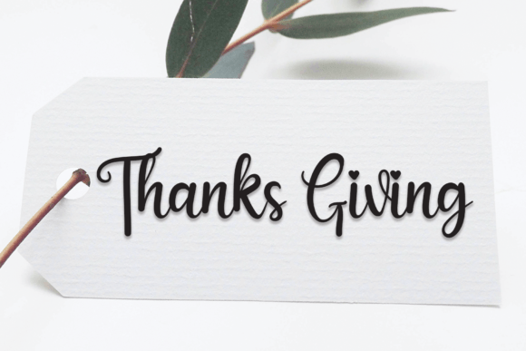 Thanks Giving Font Poster 1
