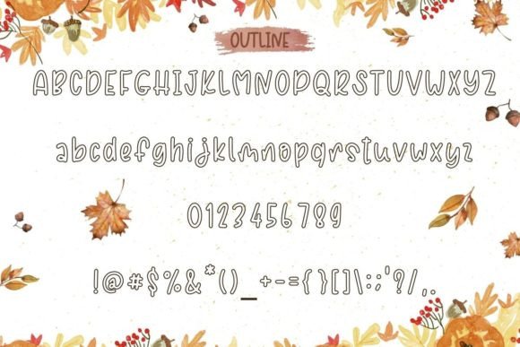 Thanksgiving Font Poster 8