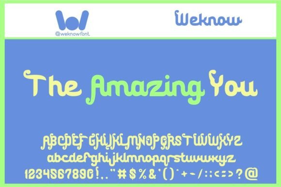 The Amazing You Font