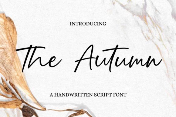 The Autumn Font Poster 1