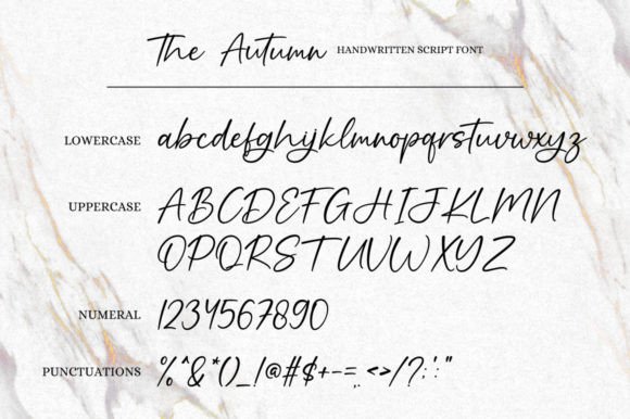 The Autumn Font Poster 7