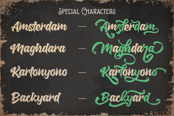 The Backyard Font Poster 2
