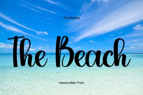 The Beach Font The Beach Font Poster 1