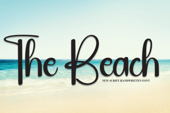 The Beach Font Poster 1