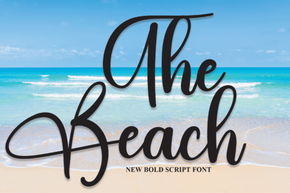 The Beach Font Poster 1