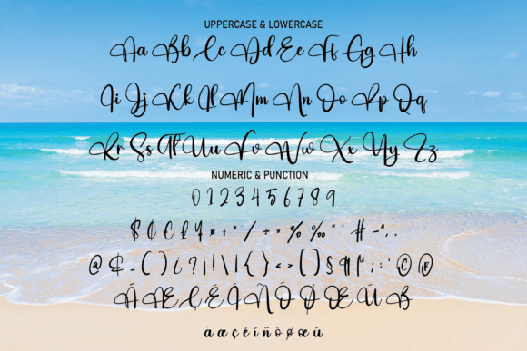 The Beach Font Poster 7