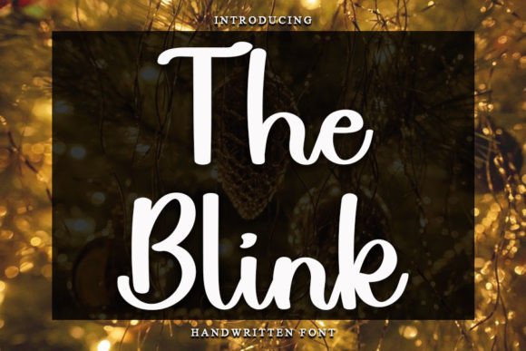 The Blink Font Poster 1